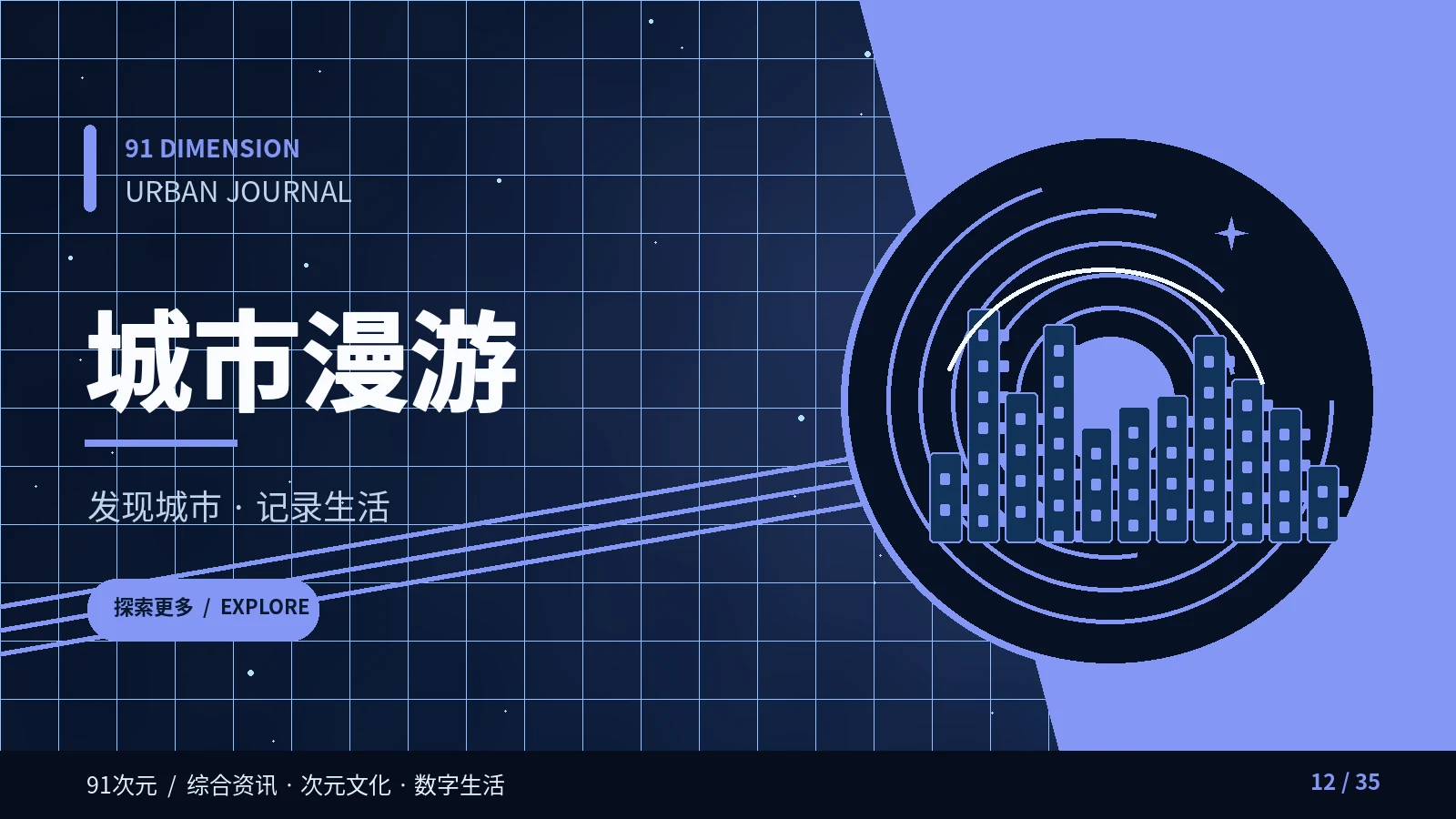 城市漫游栏目视觉